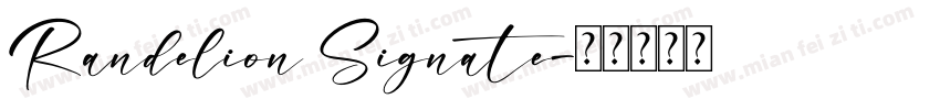 Randelion Signate字体转换